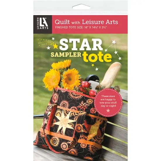 Leisure Arts&reg; Star Sampler Tote Quilt Pattern {1}