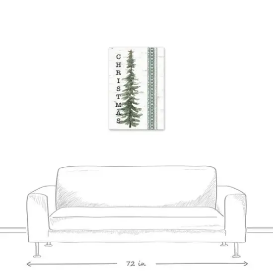 Tree Isle Green Canvas Wall Art {6}