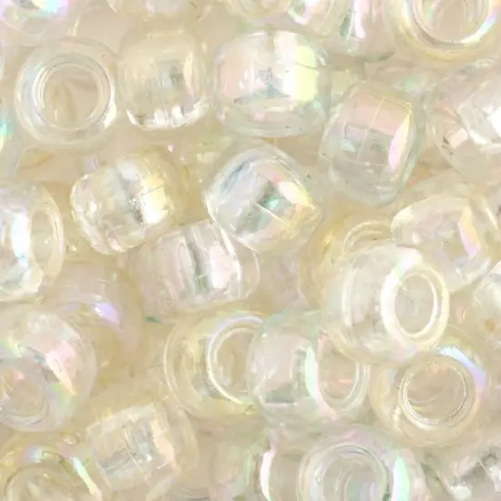 John Bead 9mm Transparent Pony Beads, 1,000ct. Crystal Iris {1}