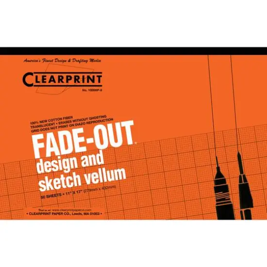 Clearprint&trade; Fade-Out&reg; Design & Sketch Vellum Pad, 8 x 8 Grid {2}
