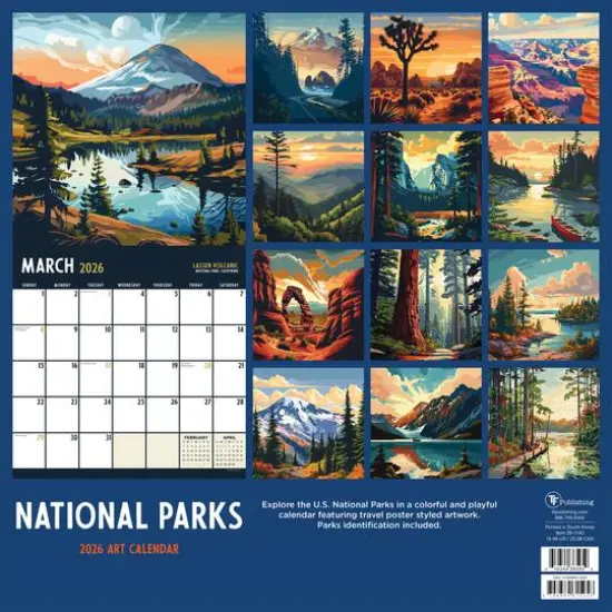 2026 National Parks-Art Wall Calendar {6}
