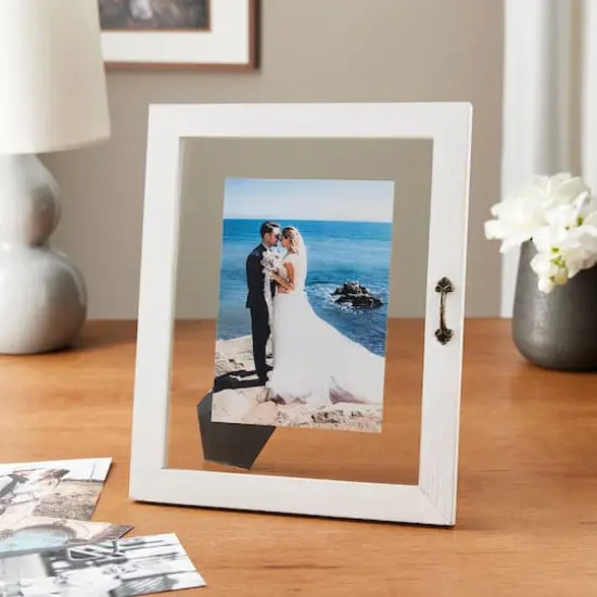 Expressions&trade; 8" x 10" White Window Float Frame by Studio D&eacute;cor&reg; {3}