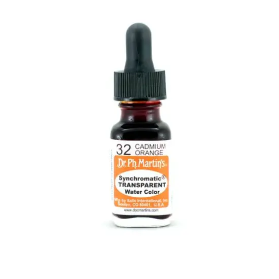 Dr. Ph. Martin's&reg; Synchromatic Transparent Watercolor, 0.5oz. 32 Cadmium Orange {1}