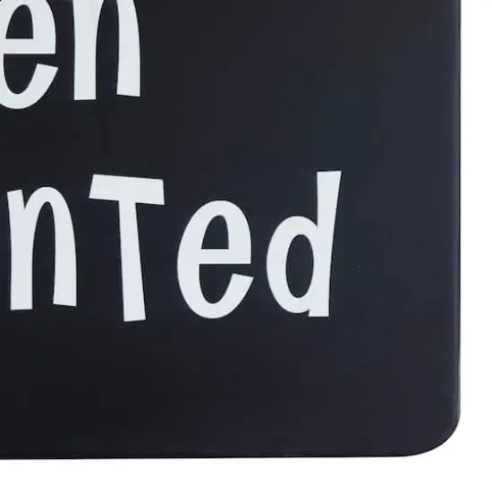 Black MDF Modern Farmhouse Wall Decor, 10" x 24" x 1" {4}