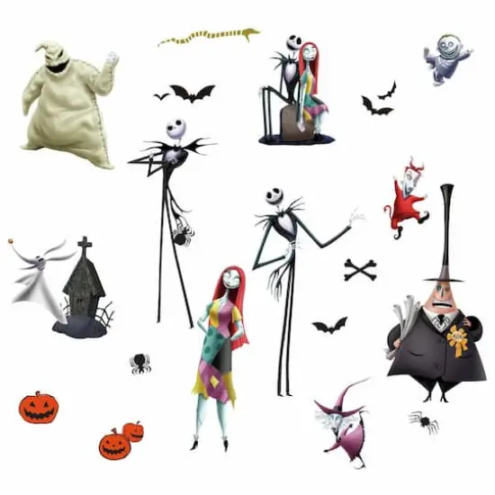 RoomMates The Nightmare Before Christmas Peel & Stick Wall Decals {4}