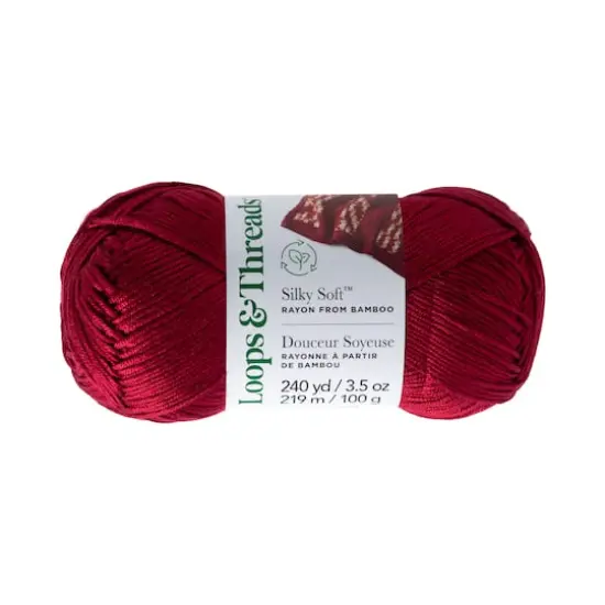 Silky Soft&trade; Yarn by Loops & Threads&reg; Cranberry {1}