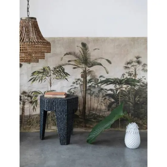 Hello Honey® 23.5" Metal, Rattan and Wood Bead Chandelier {8}