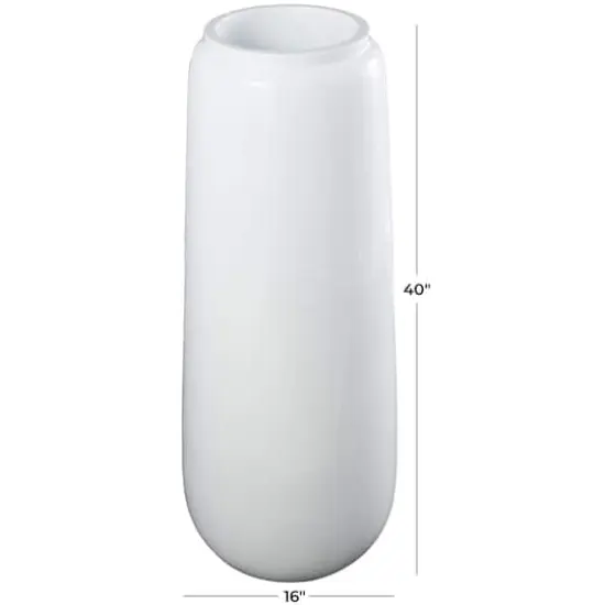 3ft. White Modern Tall Floor Vase {6}