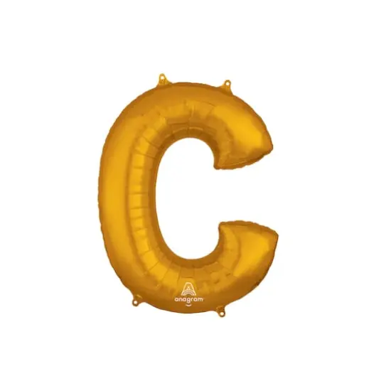 32" Gold Letter Foil Balloon C {1}