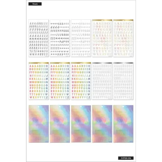 The Happy Planner&reg; Unique Alphabet Font Sticker Book {4}