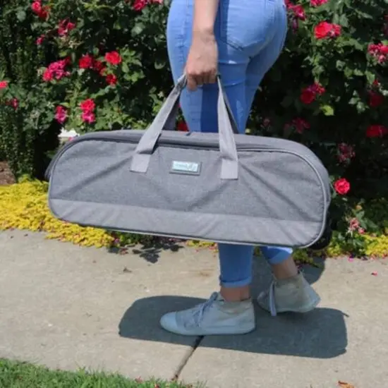 Everything Mary Gray Heather Rolling Craft Tote for Cricut, Brother, Silhouette Machines {6}
