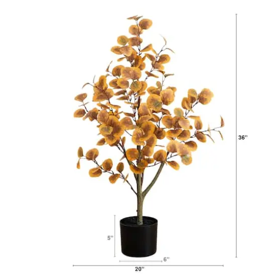 3ft. Autumn Eucalyptus Artificial Tree {3}