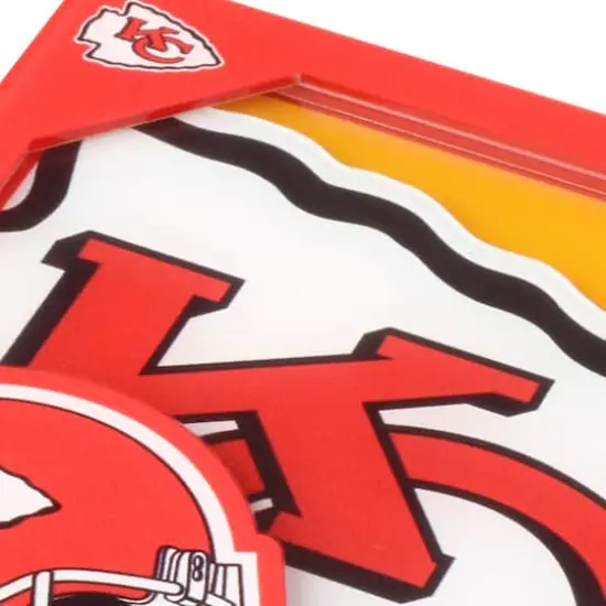 NFL 3D Logo Series Coaster Set Kansas City Chiefs {5}