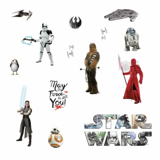 RoomMates Star Wars&trade; The Last Jedi Peel & Stick Wall Decals {1}