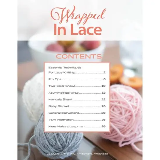 Leisure Arts&reg; Knit Wrapped in Lace Book {4}