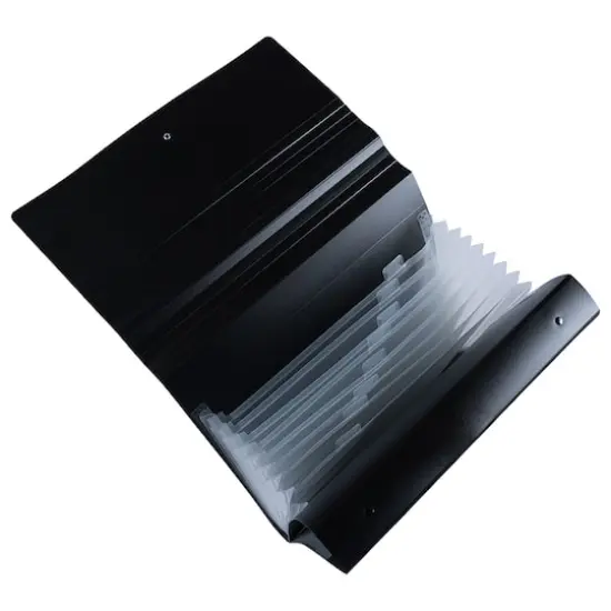 JAM Paper Black Portfolio with Elastic Closure {4}