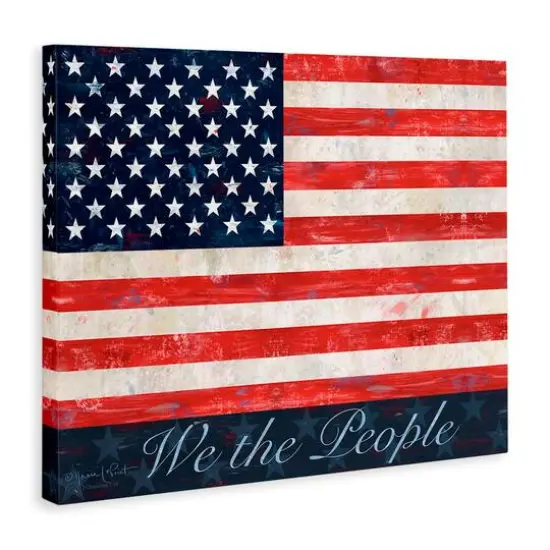 Stupell Industries We The People Flag Canvas Wall Art {4}