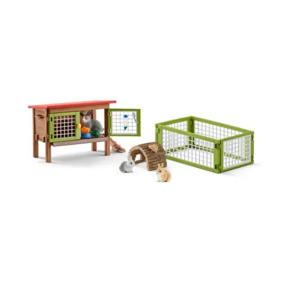 Schleich Farm World Rabbit Hutch Playset {3}