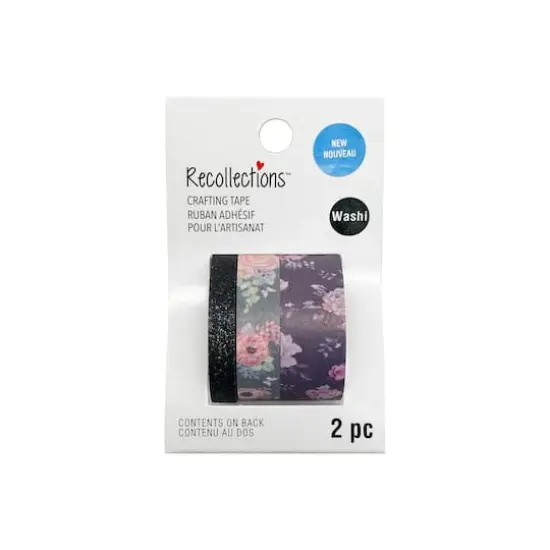 Dark Floral Washi Tape Set by Recollections&trade; {1}