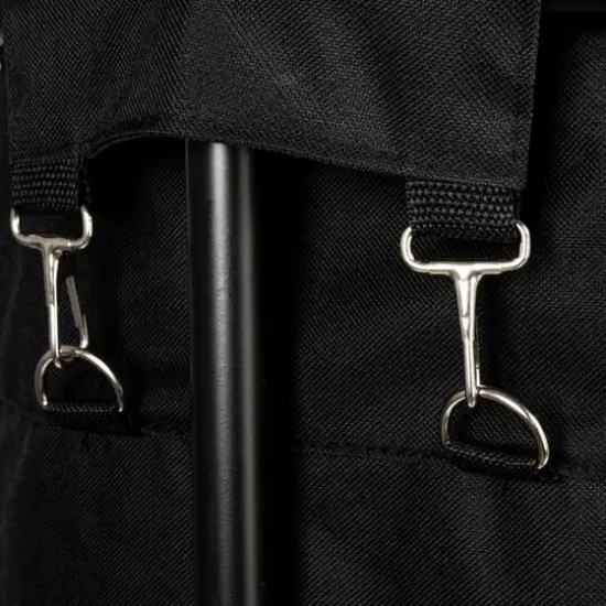 Household Essentials 32" Black Round Laundry Hamper {9}