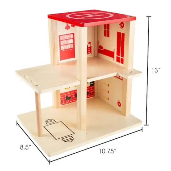 Toy Time Fire Station Playset {3}