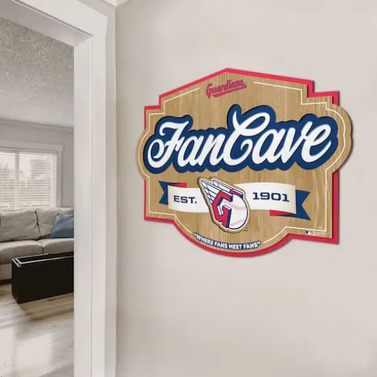 MLB Fan Cave Sign Cleveland Guardians {5}