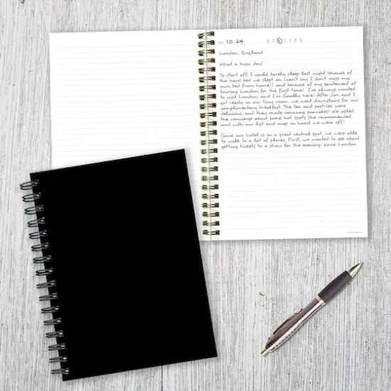 TF Publishing Business Black Spiral Lined Journal {4}