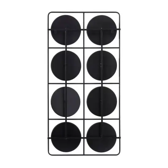 Black Modern Wall Decor, 24" x 3" x 47" {5}