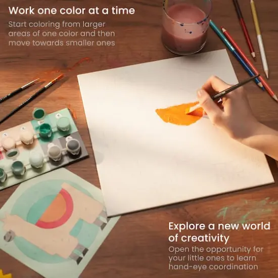 Arteza&reg; Kids Land Animals Paint by Numbers Kit, 35 pcs {6}