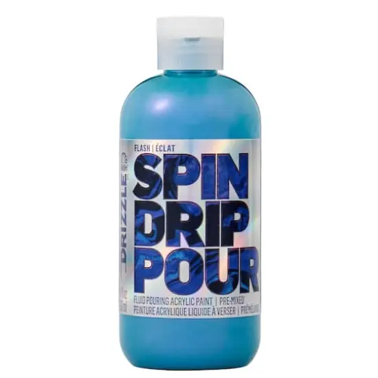 FolkArt&reg; Drizzle&trade; Pre-Mixed Acrylic Pouring Paint, 9oz. Denim Flash {1}