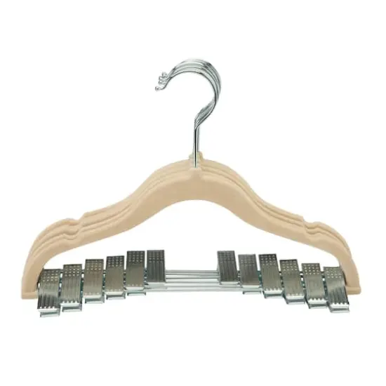 Simplify Ivory Children's Velvet Hangers, 6ct. {1}