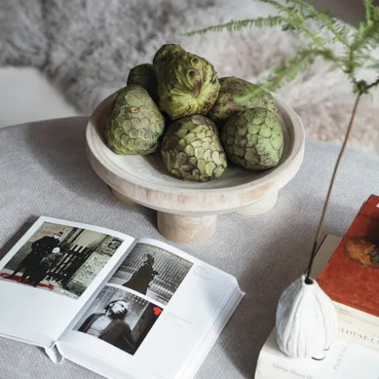 Hello Honey&reg; 11.5" Natural Elegance Paulownia Wood Bowl {4}