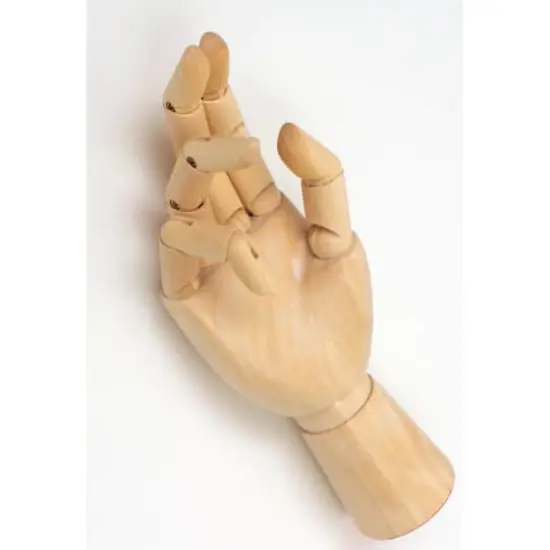 Art Alternatives 7" Articulated Wooden Right Hand {4}