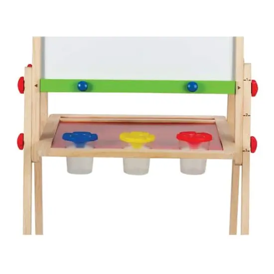 Hape All-in-One Easel Kid's Wooden Double-Sided Art Easel {5}