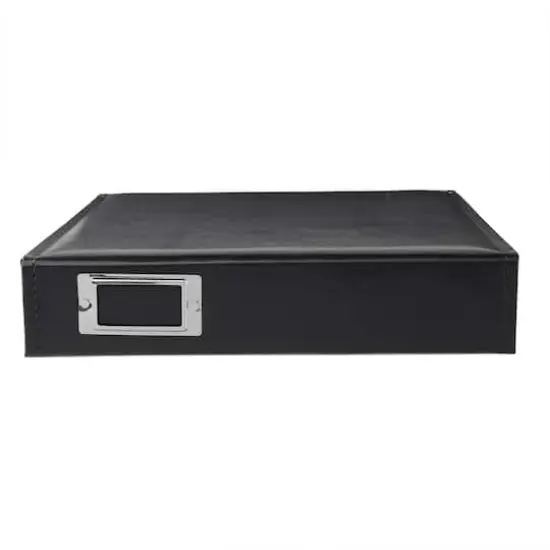 Leather D-Ring Scrapbook Album by Recollections&reg; Black {5}