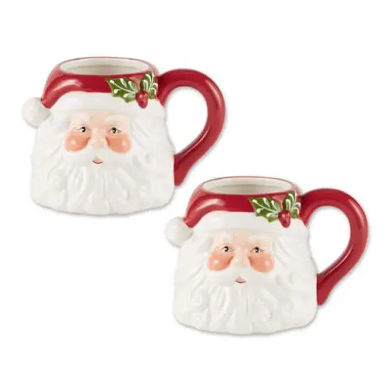 DII&reg; 14oz. Santa Ceramic Mugs, 2ct. {1}