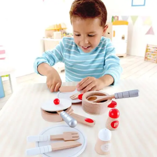 Hape Cook & Serve Kitchen Playset {7}