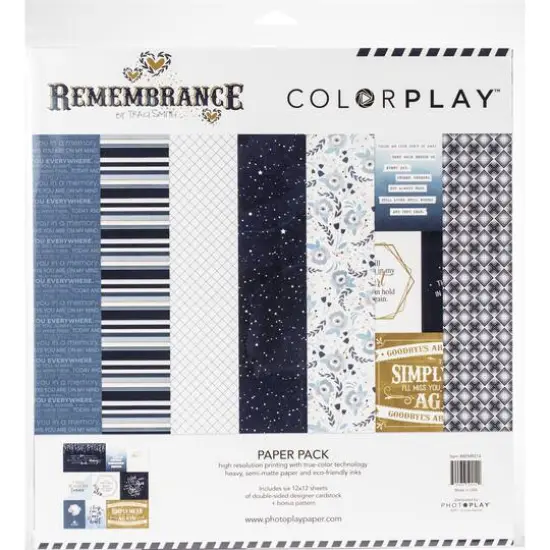 ColorPlay Collection Pack 12"X12"-Remembrance, 6 Designs/2 Each + Bonus {1}