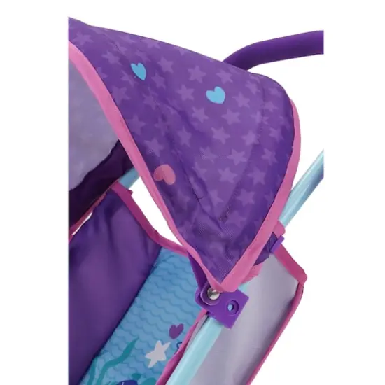 509 Crew Mermaid Doll Stroller with Canopy and Cup Holder {5}