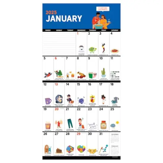 TF Publishing 2025 Every Day's a Holiday Wall Calendar {4}