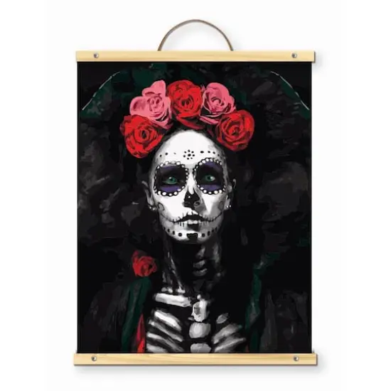 16" x 20" Day of the Dead Paint-by-Number Kit with Wood Display Hanger by Artist's Loft&reg; {1}