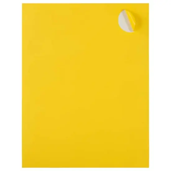 JAM Paper Circle Label Stickers Yellow {5}