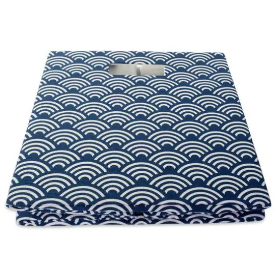 DII&reg; 11" Nautical Blue Waves Cube Storage Bin {9}