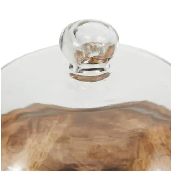 11" Brown Wood Cake Stand {7}