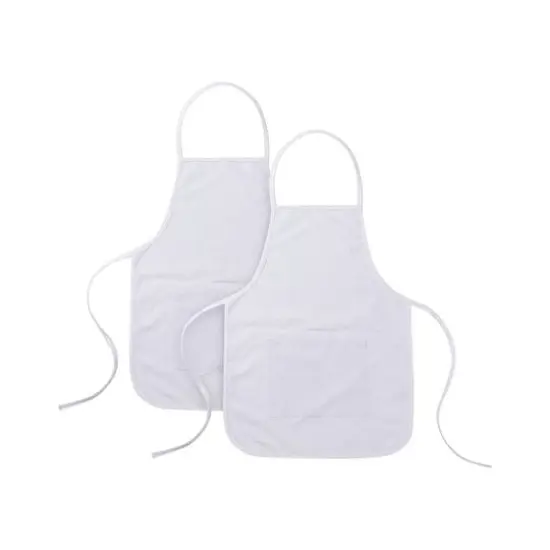 Craft Express 2ct. White Child Sublimation Aprons {1}