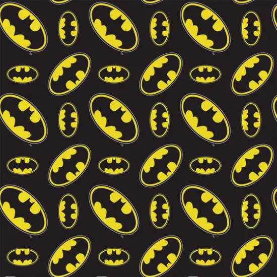 Camelot Fabrics DC Comics Batman Logo Toss Cotton Precut, 4ct. {3}