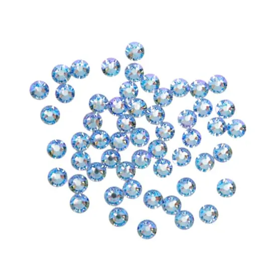 SS16 Round Flatback Austrian Crystals by Bead Landing&trade;, 55ct. Light Sapphire Shimmer {1}