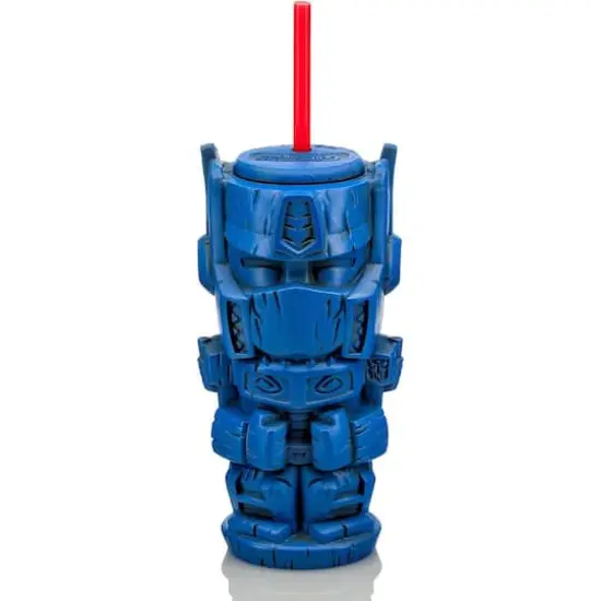 Geeki Tikis Transformers Optimus Prime Plastic Tumbler with Straw, 26oz. {1}