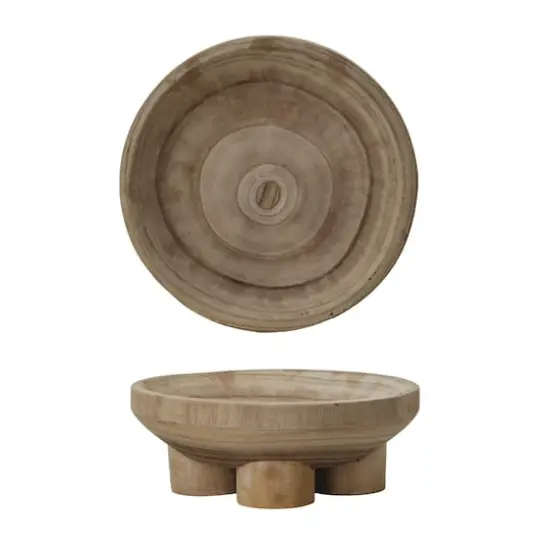 Hello Honey&reg; 11.5" Natural Elegance Paulownia Wood Bowl {3}