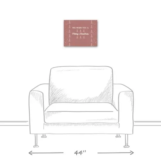 We Wish You a Merry Christmas Canvas Wall Art {6}